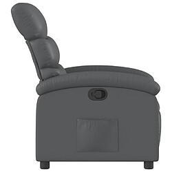 Avis vidaXL Fauteuil inclinable Gris Similicuir