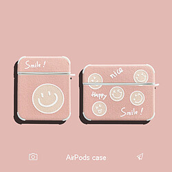 GUPBOO Airpods Coque Housse Étui Protecteur Compatible pour AirPods 3-Ins japonais et coréen smiley jolie fille