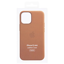 Avis Apple Coque Leather MagSafe pour l'iPhone 12 Mini - Saddle Brown