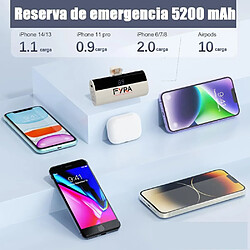 SANAG Cargador Portátil Para Iphone Y Android Mini, 3300Mah Power Bank Pd Pequeña Y Ligera Batería Externa, Powerbank Con Pantalla Led Modelo Compatible Con Iphone Y Android (Blanc, Lighting) pas cher