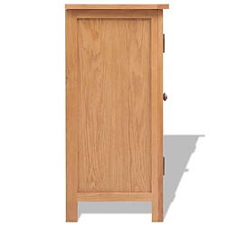 Helloshop26 Buffet bahut armoire console meuble de rangement 75 cm bois de chêne massif 4402272