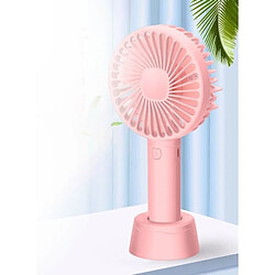 (Bébé Rose) Mini Ventilateur Portatif Réglable à 3 Vitesses Rechargeable Portable