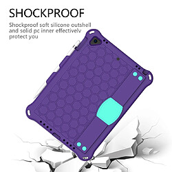 Avis Wewoo Coque Pour iPad Air / Air 2 / Pro 9.7 / iPad 9.7 2017 / iPad 9.7 2018 Honeycomb Design EVA + PC Housse de protection antichoc à quatre coins avec sangles Violet + Vert menthe