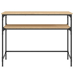 Acheter Maison Chic Table console | Meuble d'entrée | Table d'appoint chêne sonoma 100x35,5x75 cm bois d'ingénierie -GKD84673