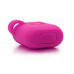 Avis Wewoo Etui Casque / Ecouteurs Magenta pour Apple AirPods Portable Sans Fil Bluetooth Écouteurs Silicone Boîte de Protection iPhone Anti-perdus Dropproof Sac de Rangement avec Crochet