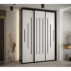 Abiks Meble Armoire Davos 12 À Portes Coulissantes 235,2/180/45 3 Portes