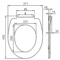 Avis Helloshop26 Abattant WC siège de toilette à dégagement rapide avec fermeture en douceur pour salle de bain 19_0000738