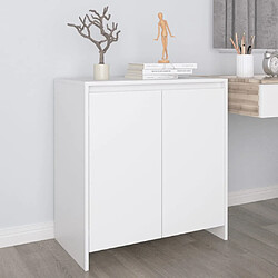 vidaXL Buffet Blanc 70x41x75 cm Bois d'ingénierie