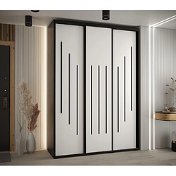 Abiks Meble Armoire DAVOS 8 À Portes Coulissantes 235,2/170/60 3 Portes