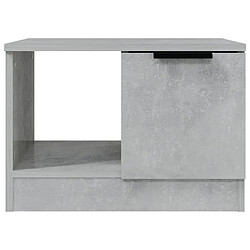 Acheter vidaXL Table basse gris béton 50x50x36 cm bois d'ingénierie