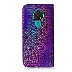 Avis Wewoo Housse Coque Pour Nokia 7.2 Solid Color Colorful Magnetic Buckle Horizontal Flip Case en cuir avec titulaire et fentes cartes et portefeuille et lanière Violet