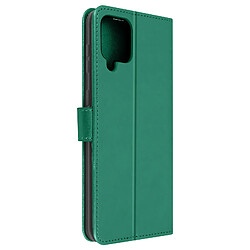 Avizar Étui Samsung Galaxy A42 5G Portefeuille Support Vidéo Motif Mandala Fleur Vert