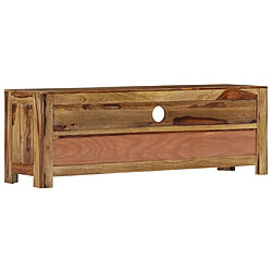 Acheter Helloshop26 Meuble télé buffet tv télévision design pratique 120 cm bois de sesham solide 2502059