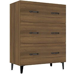 Maison Chic Buffet,Meuble de Rangement,commode pour salon,Cuisine chêne marron 69,5x34x90 cm bois d'ingénierie -MN95433