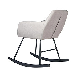 Acheter Mes Rocking chair 58x72x80 cm en lin gris clair