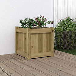 Maison Chic Jardinière,Bac à fleurs - pot de fleur 40x40x40 cm bois de pin imprégné -GKD29363