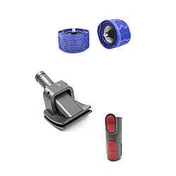 AD Dog – brosse et adaptateur pour outils pour animaux domestiques, avec 2 pièces pour filtre Hepa Dyson, filtres de remplacement d'assemblage de filtre Post moteur