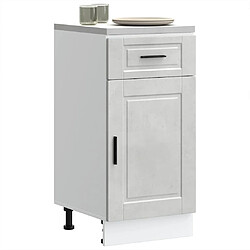 vidaXL Armoire de cuisine Porto gris béton bois d'ingénierie