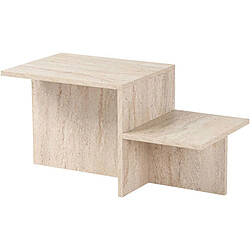 Hanah Home Table basse en aggloméré 80 x 40 x 40 cm Harmony beige.