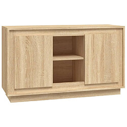 vidaXL Buffet chêne sonoma 102x35x60 cm bois d'ingénierie