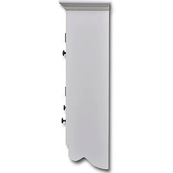 Acheter vidaXL Placard mural de cuisine avec porte en verre Bois blanc