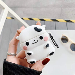 GUPBOO Airpods Coque Housse Étui Protecteur Compatible pour AirPods1/2-adorable petite vache en silicone