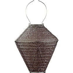 Lumiz Lanterne solaire Diamond 28 cm Ikat - Taupe.