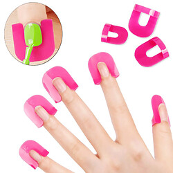 26 Pcs Nail Art Design Tips Cover Polish Manucure Protector Tool