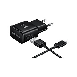 Samsung Pack Chargeur Secteur Samsung 15W USB-A avec câble USB-C vers USB-A 1m Noir