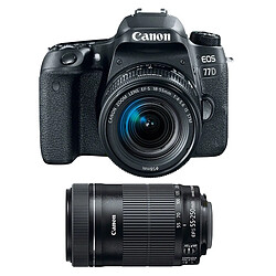 PACK CANON EOS 77D + 18-55 IS STM + 55-250 IS STM