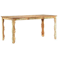 Maison Chic Table de salle à manger,Table à dîner 160x80x76cm Bois de récupération massif -GKD96780 pas cher