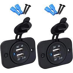 Universal Pack YH-2 Pack imperméable DC 12V / 3.1A Double socket de chargeur de voiture USB