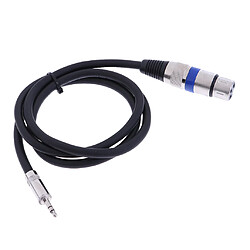 Avis XLR asymétrique femelle à 3.5mm micro câble aux cordon audio câble 100cm