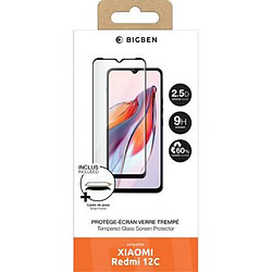 BigBen Connected Protège écran pour Xiaomi Redmi 12C Oléophobe 2.5D avec SmartFrame™ Transparent