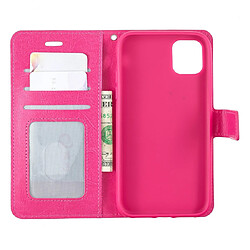 Avis Wewoo Coque Étui en cuir à rabat pour porte-cartes et porte-cartes portefeuille et cadre photo iPhone 11 rose