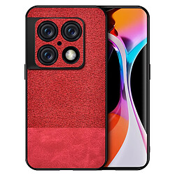 Coque en TPU + PU rouge pour votre OnePlus 10 Pro 5G