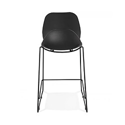 Kokoon Design Tabouret de bar design ZIGGY MINI BLACK 52x51,5x101 cm pas cher