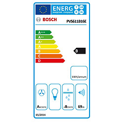 Table de cuisson aspirante induction 60cm 4 foyers 7400w noir - PVS611B16E - BOSCH