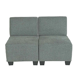 Avis Mendler Modular Canapé 2 places Lyon, tissu/textile ~ gris, sans accoudoirs