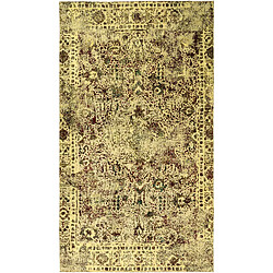 Vidal Tapis de laine 301x168 jaune Vintage Royal