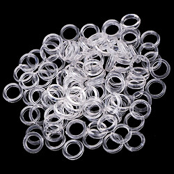 Avis 100 pcs en nylon soutien-gorge sangle régleur slider o ring lingerie couture artisanat effacer