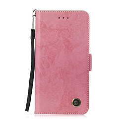 Wewoo Housse Coque Pour Nokia 2.2 Retro en cuir PU avec rabat horizontal et porte-cartes rose