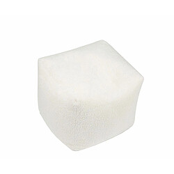 Pouf Alexandra House Living Blanc 50 x 40 x 50 cm Carré