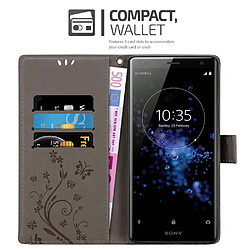 Avis Cadorabo Coque Sony Xperia XZ2 Etui en Gris