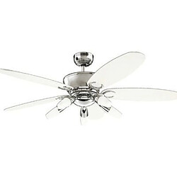 Westinghouse Ventilateur Arius 132cm Chrome Blanc Noir