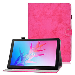 Etui en PU motif de couture avec support pour Huawei Enjoy Tablet 2/MatePad T 10 9.7 pouces/T 10S 10.1 pouces/Pad X6 9.7 pouces - rose