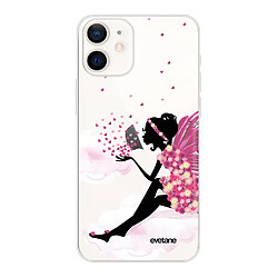 Coque iPhone 12 mini souple transparente Fée Sur Nuage Motif Ecriture Tendance Evetane