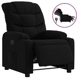 Maison Chic Fauteuil Relax pour salon, Fauteuil inclinable électrique Noir Tissu -GKD53824