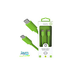 Jaym Câble USB-C vers Type-C 3A - 1,5 mètres - Collection POP - Vert