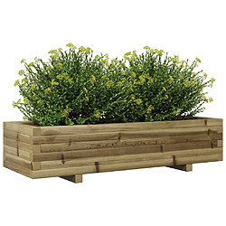 Avis vidaXL Jardinière 110x40x26,5 cm bois de pin imprégné